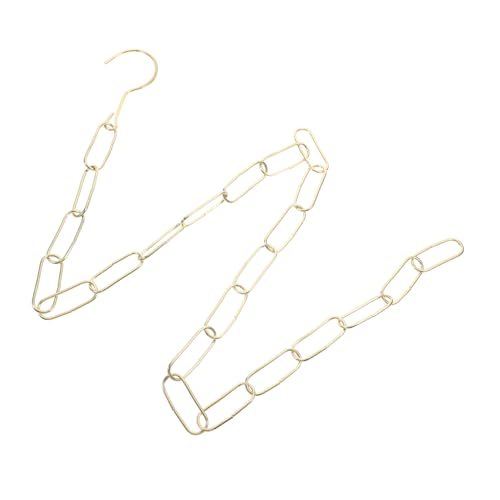 Lurrose Robuste Eisenkette mit Haken Langlebige Aufhängekette für Kleidung Vielseitig Einsetzbar für Verkaufsstand Ladendisplay Einfache Installation Stilvoller Kleiderhalter für Shops von Lurrose