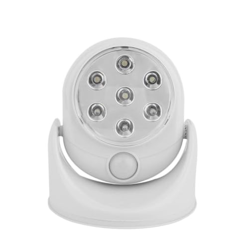 Lurrose LED Bewegungsmelder Nachtlicht Kabellose Wandleuchte mit 360° Drehung Sensor Nachtlicht für und Außen Energiesparend Installieren von Lurrose