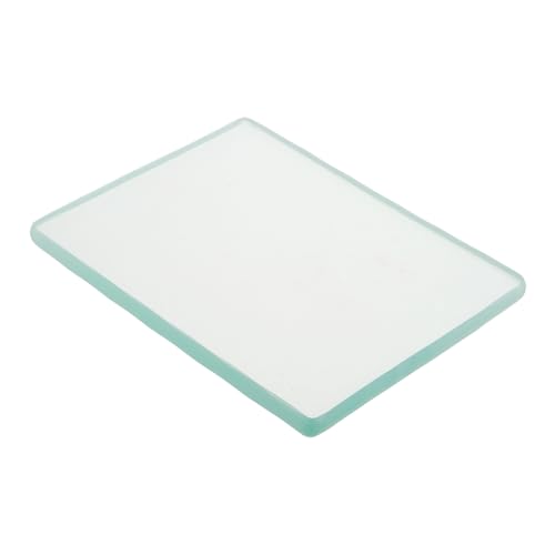 Lurrose Glaspolierpad Mit Abgerundeten Kanten Gehärtetes Glas Für Die Lederverarbeitung Lederhandwerkswerkzeug Glatte Rückseite Einfach Zu Verwenden von Lurrose