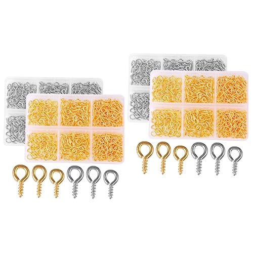 Lurrose Schmuck 4 Kisten Schafauge Nagelschraube Schraube Augenbügel Ösenschraube Kleines Auge Ösen Haken Ring Mit Ösenhaken Augenhaken Einschrauben Metallauge Augennadel Eisen Zubehör Lurrose Schmuck 4 Kisten Schafauge Nagelschraube Schraube Augenbügel Ösenschraube Kleines Auge Ösen Haken Ring Mit Ösenhaken Augenhaken Einschrauben Metallauge Augennadel Eisen Zubehör von Lurrose