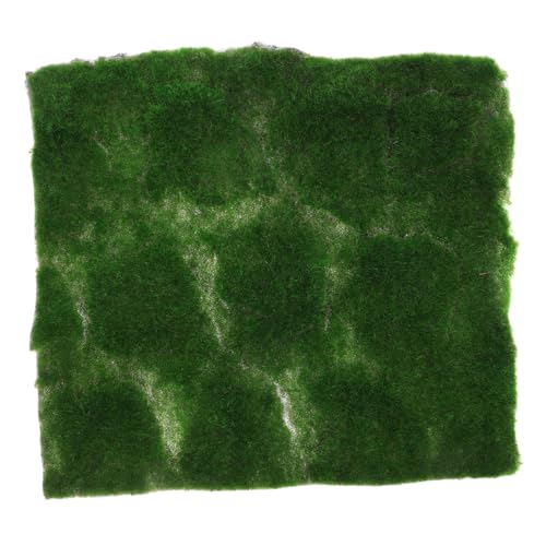 Lurrose Simulierte Künstliche Moos-wohnaccessoires Kunstrasen Moosmatte Künstlicher Rasen Laub Feenhaftes Gartengras Graswand Nass Beflockung Rasenmatte Feengrasmatte Drinnen Plastik Green von Lurrose