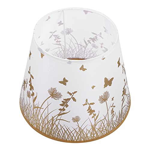 Lurrose Stoff Lampenschirm Lampe Stoffschirm Textilschirm Stofflampenschirm für E27 Pendelleuchte Deckenleuchte Kronleuchter Tischlampe Wandlampe Stehlampe Wohnzimmer Schlafzimmer Deko von Lurrose