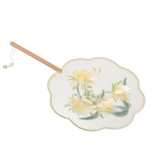 Lurrose Tragbarer Stickerei Fächer für Damen Chinesischer Handfächer Holz und Seide Vintage Sommerfächer mit Blumenmotiv für Hochzeiten und Partys Leicht und Dekorativ Lurrose Tragbarer Stickerei Fächer für Damen Chinesischer Handfächer Holz und Seide Vintage Sommerfächer mit Blumenmotiv für Hochzeiten und Partys Leicht und Dekorativ von Lurrose