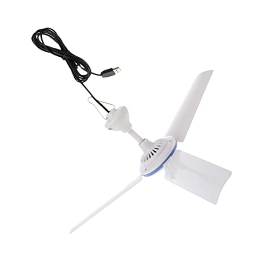 Lurrose Tragbarer USB Deckenventilator Leiser Mini Hängeventilator für Zuhause Schlafzimmer Camping Outdoor Aktivitäten Effiziente Luftzirkulation mit Blättern für Heiße Sommertage von Lurrose