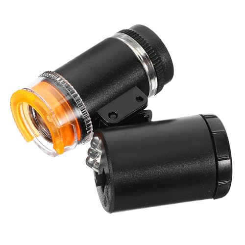 Lurrose Tragbares Mikroskop mit Facher Vergrößerung Handlupe für Münzen Textilien und Druckerzeugnisse Kompakt und Leicht für Außeneinsatz Langlebig mit LED Beleuchtung Lurrose Tragbares Mikroskop mit Facher Vergrößerung Handlupe für Münzen Textilien und Druckerzeugnisse Kompakt und Leicht für Außeneinsatz Langlebig mit LED Beleuchtung von Lurrose