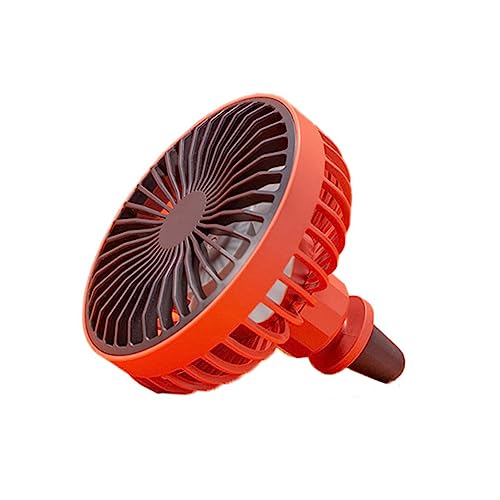 Lurrose USB Mini für Auto Tragbarer Lüfter mit Drehung für Kfz Klimaanlage und Desktop Nutzung Leicht und Platzsparend Gefertigt Rot von Lurrose