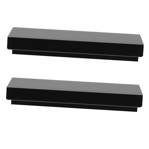 Lurrose Verdeckte Schrankgriff Aluminiumlegierung Einfache Montage Einbau Kleiderschrank und Schubladengriff Edgemount Griff Schwarz Möbelgriff Zubehör von Lurrose