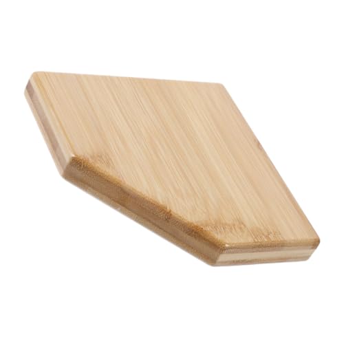 Lurrose Wandregal Eckregal zur Wandmontage Design Installieren Badezimmer oder Robustes Bambusmaterial Kantenlänge Eleganter Stauraum von Lurrose