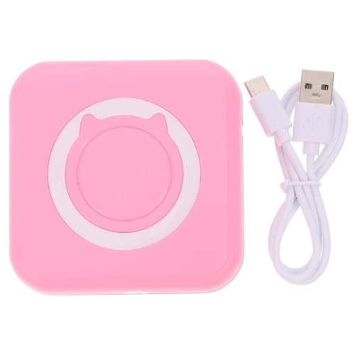 Lurrose tragbarer Drucker etikettendrucker farbdrucker Kompakter Drucker Kinderdrucker Batteriebetriebener Drucker Kleiner Instant-Taschendrucker tragbarer bilddrucker Plastik Rosa von Lurrose