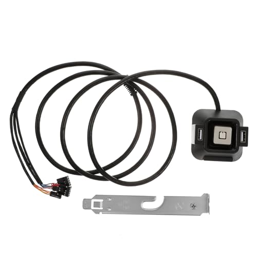 Pc Power Button Verlängerungskabel mit USB Audio für Desktop Computer Externer Netzschalter für Atx Gehäuse Einfach zu Bedienen für Home Schule Internetcafés Pc Power Button Verlängerungskabel mit USB Audio für Desktop Computer Externer Netzschalter für Atx Gehäuse Einfach zu Bedienen für Home Schule Internetcafés von Lurrose