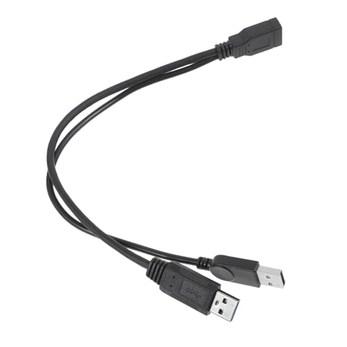 USB Y Kabel Out USB Splitter Adapter für Mobile Festplatte Hochgeschwindigkeits Datenübertragung Männliche Anschlüsse Flexibles Verlängerungskabel für Computer Laptop von Lurrose