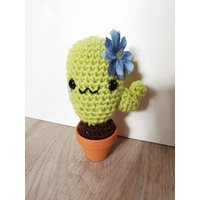 Langer, Kleiner Kaktus Amigurumi, Deko, Kawaii, Süßer von LusAmigurumi