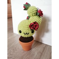 Süßer, Großer Kaktus Amigurumi, Deko, Kawaii, Süßer von LusAmigurumi