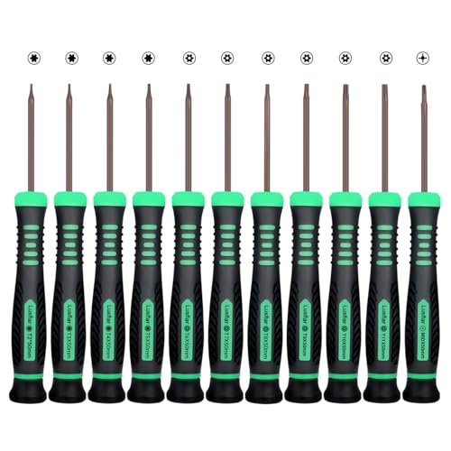 11-teiliges Torx-Schraubendreher-Set Mit Magnetischer Spitze professionelle Reparaturwerkzeuge SternSchraubendreher Geeignet für die Reparatur von Xbox iPhone PS3/4/5 MacBook Uhren anderen Geräten von Lusflar