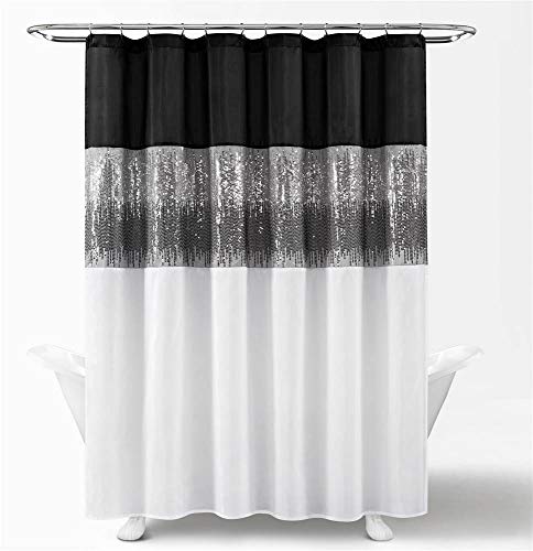 Lush Decor Night Sky Duschvorhang, 183 x 183 cm, Schwarz/Weiß Lush Decor Night Sky Duschvorhang, 183 x 183 cm, Schwarz/Weiß von Lush Decor