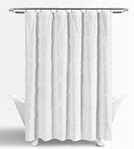 Lush Decor Avon Chenille-Duschvorhang, 183 x 183 cm, Weiß Lush Decor Avon Chenille-Duschvorhang, 183 x 183 cm, Weiß von Lush Decor