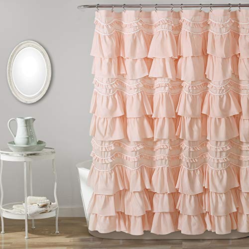Lush Decor, Blush Kemmy Shower Curtain, 72" x 72" von Lush Decor