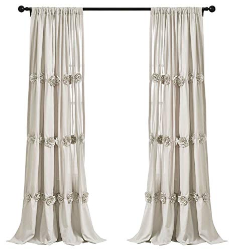 Lush Decor, Neutral Darla Window Curtain Single Panel, 84" x 40" Lush Decor, Neutral Darla Window Curtain Single Panel, 84" x 40" von Lush Decor