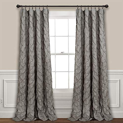 Lush Decor Ravello Pintuck Window Curtain Panel, 84" x 52", Gray, 52" W x 84" L von Lush Decor