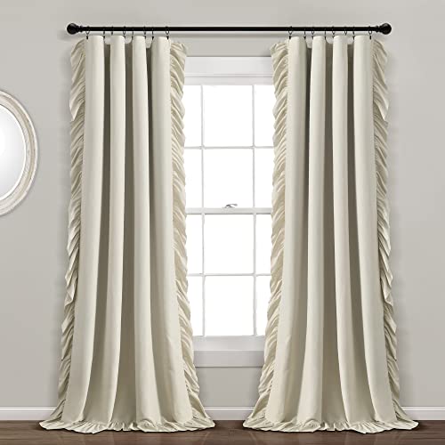Lush Decor Reyna Verdunkelungsvorhang für Fenster, 100% gefüttert, 213,4 x 137,2 cm, Weizen von Lush Decor