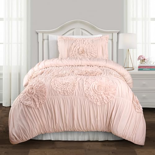 Lush Decor Serena Schmusetuch Set, Polyester, Blush, Twin XL Lush Decor Serena Schmusetuch Set, Polyester, Blush, Twin XL von Lush Decor
