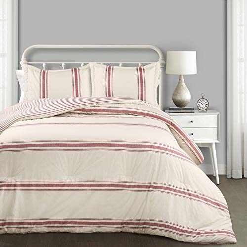 Lush Decor Steppdecke Farmhouse gestreift, Full/Queen, Rot Lush Decor Steppdecke Farmhouse gestreift, Full/Queen, Rot von Lush Decor