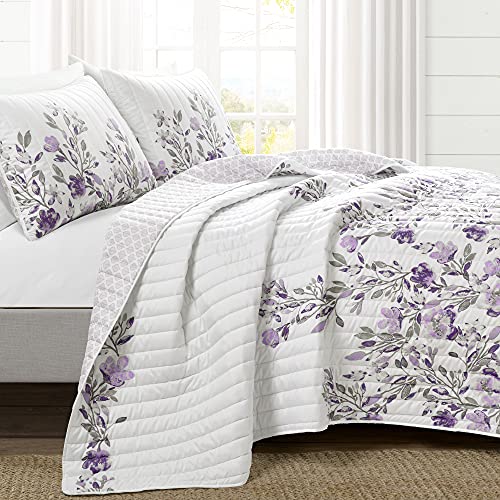 Lush Decor Tanisha Wende-Bettwäsche-Set, 5-teilig, für Queen-Size-Bett, Grau und Violett Lush Decor Tanisha Wende-Bettwäsche-Set, 5-teilig, für Queen-Size-Bett, Grau und Violett von Lush Decor