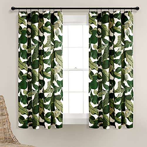 Lush Decor Tropical Paradise Fenstervorhang, 160 x 132 cm, Grün Lush Decor Tropical Paradise Fenstervorhang, 160 x 132 cm, Grün von Lush Decor