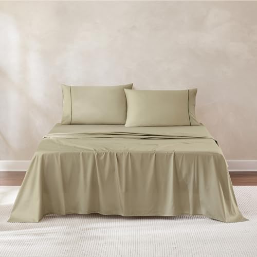Lush Decor x Chuks Collins Lineares Baumwoll-Bettwäsche-Set, 4-teilig, Queen-Size-Bett, Baumwolle, Grün, luxuriös Lush Decor x Chuks Collins Lineares Baumwoll-Bettwäsche-Set, 4-teilig, Queen-Size-Bett, Baumwolle, Grün, luxuriös von Lush Decor