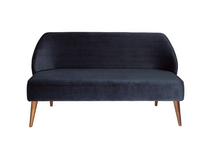 Sofa Lasse Samt, 3-Sitzer 155x60x82 cm (BxTxH); Sitz dunkelblau Sofa Lasse Samt, 3-Sitzer, Nosagfederung von Lusini