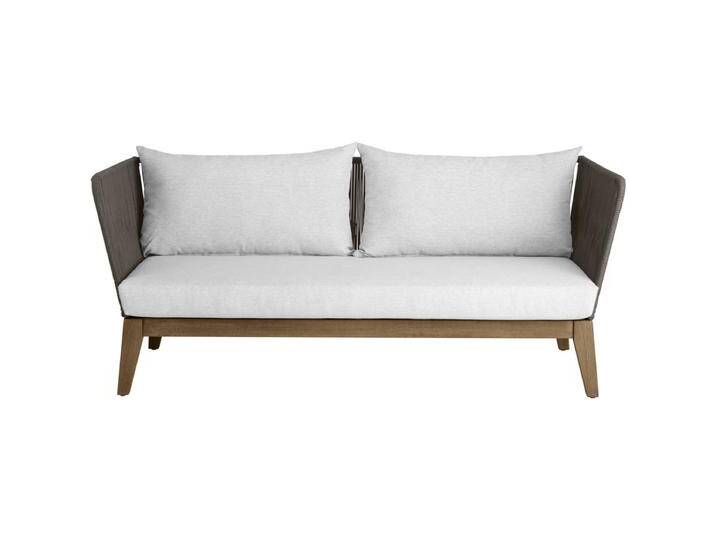 3-Sitzer-Sofa Ventura 169x78x72 cm (BxTxH); Sitz hellgrau, Gestell braun 3-Sitzer-Sofa Ventura von Lusini