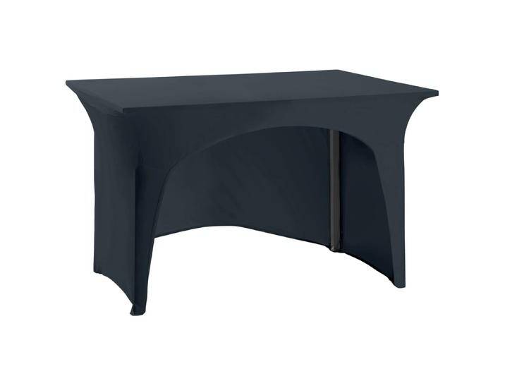 Banketttisch-Stretchhussen Grace mit Aussparung 74x120x74 cm (BxLxH); anthrazit; rechteckig Banketttisch-Stretchhussen Grace mit Aussparung von Lusini