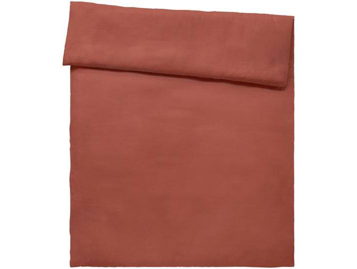 Bettbezug Libra Musselin 155x220 cm (BxL); terrakotta Bettbezug Libra Musselin von Lusini
