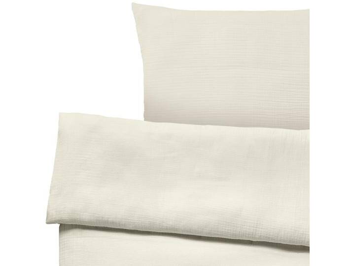 Bettgarnitur Libra Musselin 155x220 cm (BxL), 80x80 cm (LxB); hellgrau Bettgarnitur Libra Musselin von Lusini