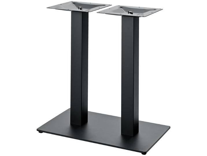 Doppel-Tischgestell Fino eckig 70x40x72 cm (BxLxH); schwarz; rechteckig Doppel-Tischgestell Fino eckig, hohe Stand- und Kippsicherheit von Lusini