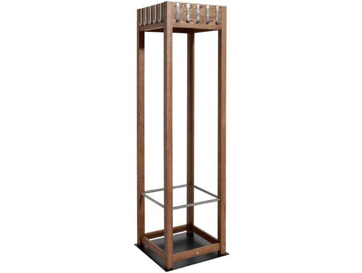 Garderobenständer Apendio 50x50x180 cm (BxTxH); tabak gebeizt Garderobenständer Apendio von Lusini