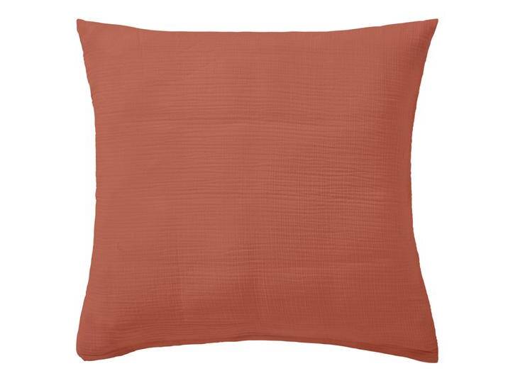 Kissenbezug Libra Musselin 80x80 cm (LxB); terrakotta Kissenbezug Libra Musselin von Lusini