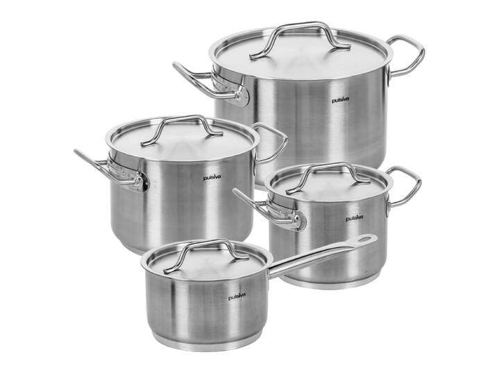Kochtopf-Set Chef 8-teilig silber Kochtopf-Set Chef 8-teilig von Lusini