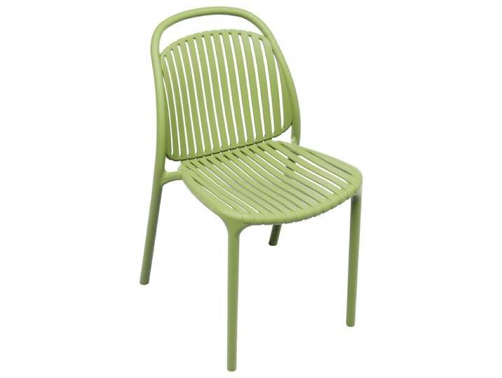 Kunststoffstuhl Stratos 43x51x82 cm (BxTxH); Sitz grün, Gestell grün; 2 Stück / Pack Kunststoffstuhl Stratos, UV-lichtbeständig von Lusini