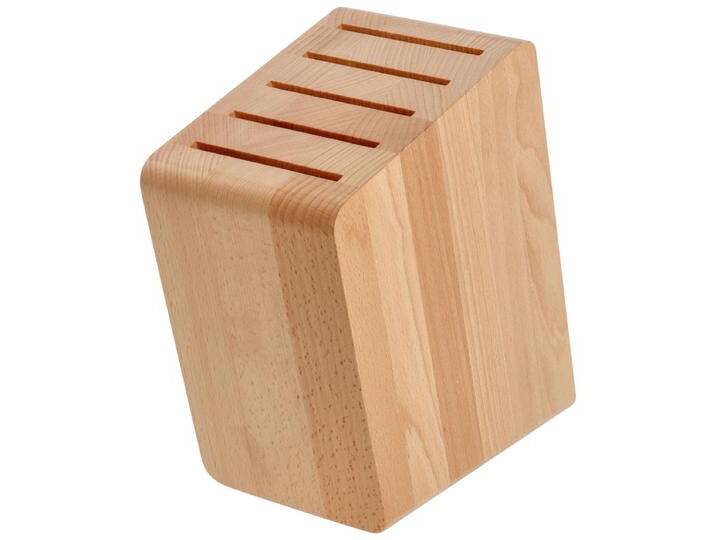 Messerblock Seta 20x12.5x25.5 cm (LxBxH); buche natur Messerblock Seta von Lusini