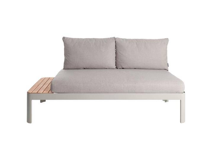 Outdoor Sofa Amalfia 172x72x73 cm (BxTxH); Sitz hellgrau, Gestell hellgrau Outdoor Sofa Amalfia, wetterfest von Lusini