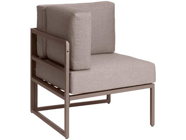 Outdoor Sofa Eckelement Sereno 67.5x67.5x64 cm (BxTxH); taupe Outdoor Sofa Eckelement Sereno, wetterfest von Lusini