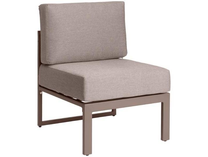 Outdoor Sofa Mittelelement Sereno 60x69.5x64 cm (BxTxH); taupe Outdoor Sofa Mittelelement Sereno, wetterfest von Lusini