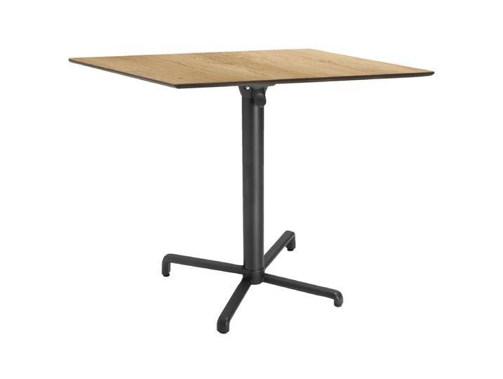 Outdoortisch Lift quadratisch 68x68x72 cm (LxBxH); Platte eiche/natur, Gestell anthrazit; quadratisch Outdoortisch Lift quadratisch von Lusini