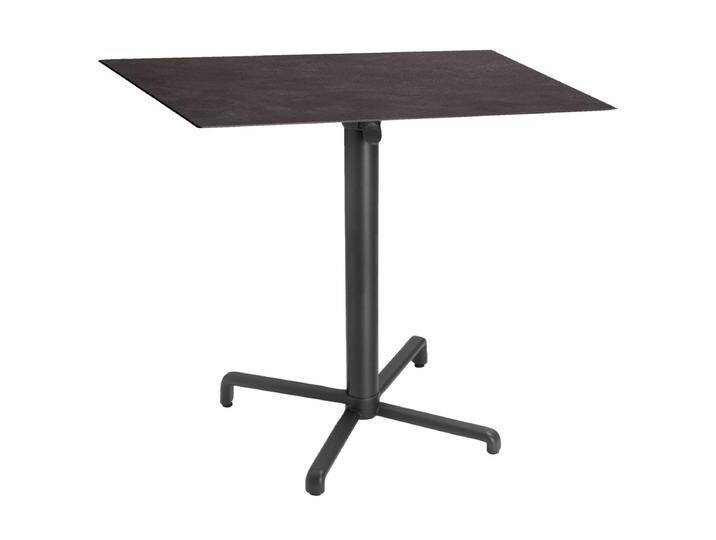 Outdoortisch Lift quadratisch 68x68x72 cm (LxBxH); Platte graphit, Gestell anthrazit; quadratisch Outdoortisch Lift quadratisch von Lusini