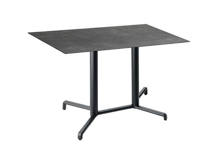 Outdoortisch Lift rechteckig 120x68x72 cm (LxBxH); Platte beton, Gestell anthrazit; rechteckig Outdoortisch Lift rechteckig von Lusini