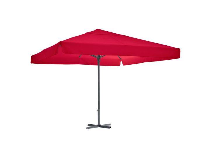 Profi-Großschirm Esparto Gestell anthrazit 350x350x370 cm (LxBxH); burgund; quadratisch Profi-Großschirm Esparto Gestell anthrazit von Lusini