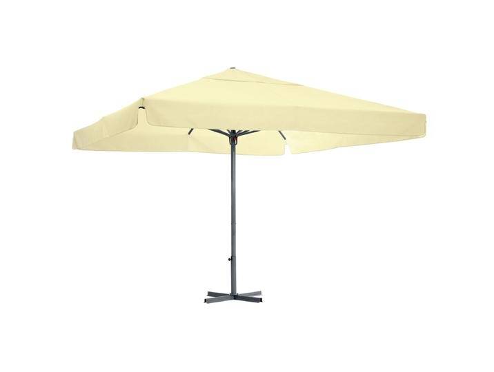 Profi-Großschirm Esparto Gestell anthrazit 350x350x370 cm (LxBxH); ecru; quadratisch Profi-Großschirm Esparto Gestell anthrazit von Lusini
