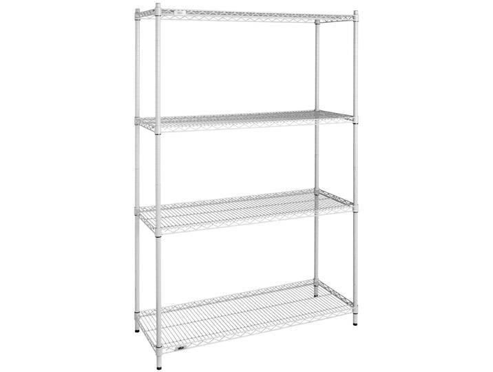 Profi-Regalsystem mit 4 Böden 121x183x46 cm (BxHxT); grau Profi-Regalsystem mit 4 Böden von Lusini