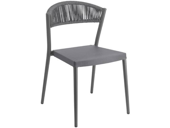 Outdoor Stuhl Amelia 53x55x78.5 cm (BxTxH); anthrazit; 2 Stück / Pack Outdoor Stuhl Amelia, wetterfest von Lusini